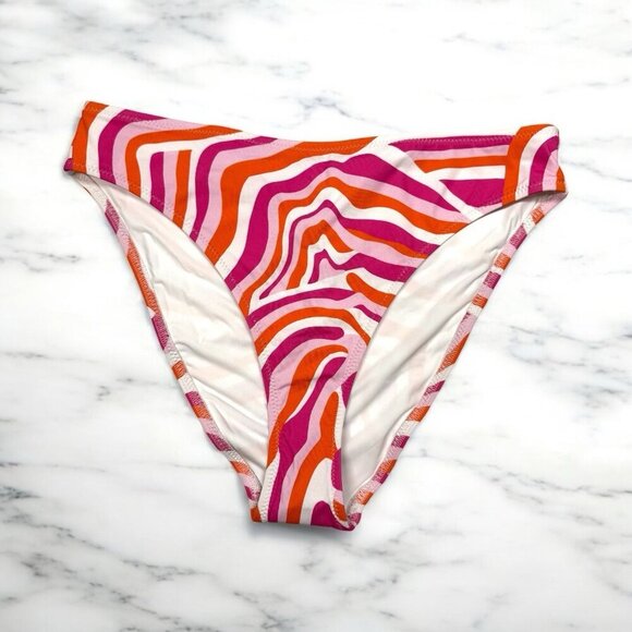 Solid & Striped Pink The Brody Swimsuit Cheeky Bikini Bottom Size Medium NWT - Picture 1 of 9
